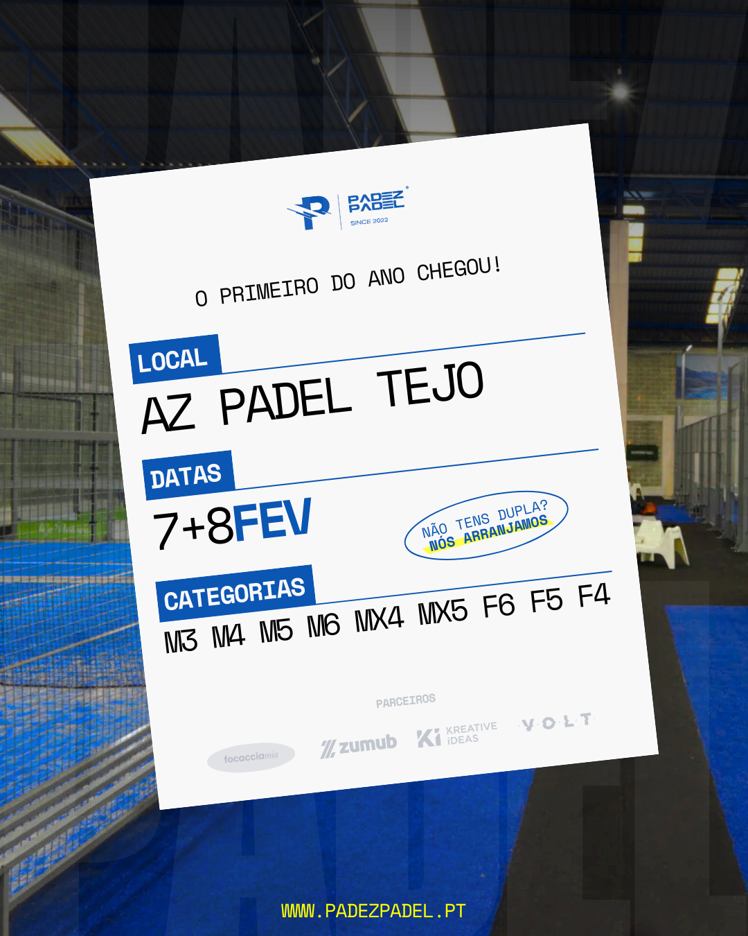 AZ Padel Tejo Tournament Poster